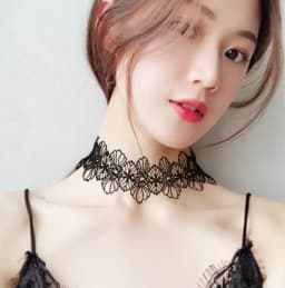 Handmade Velvet Lace Vintage Choker Necklace for Women Collar Torques Trendy Neck Jewelry Stretch Charm Gothic Punk Black Heart