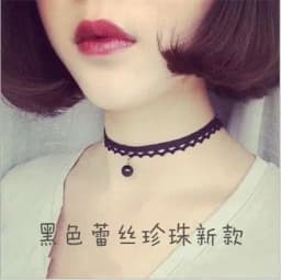 Handmade Velvet Lace Vintage Choker Necklace for Women Collar Torques Trendy Neck Jewelry Stretch Charm Gothic Punk Black Heart
