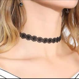 Handmade Velvet Lace Vintage Choker Necklace for Women Collar Torques Trendy Neck Jewelry Stretch Charm Gothic Punk Black Heart