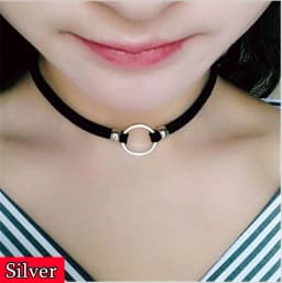 Handmade Velvet Lace Vintage Choker Necklace for Women Collar Torques Trendy Neck Jewelry Stretch Charm Gothic Punk Black Heart
