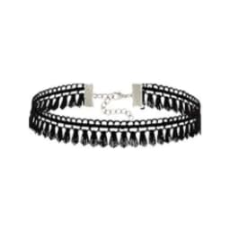 Handmade Velvet Lace Vintage Choker Necklace for Women Collar Torques Trendy Neck Jewelry Stretch Charm Gothic Punk Black Heart