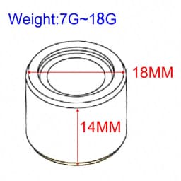 18X14 Variator Roller For SYM KYMCO MALAGUTI LINHAI MALAGUTI PEUGEOT 125CC 150CC GY6 Scooter ATV 7G ~18G