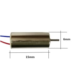 JJRC H36/Eachine E010 615 Motors 6X15mm (4Pcs) - 3.7V 1S Coreless CW/CCW Replacement for Mini Drones