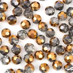 3 4 6 8mm Round Crystal Beads Faceted Colorful Glass Beads Loose Spacer Bead for Jewerly Making Needlework Bracelet Necklace DIY