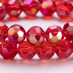 3 4 6 8mm Round Crystal Beads Faceted Colorful Glass Beads Loose Spacer Bead for Jewerly Making Needlework Bracelet Necklace DIY