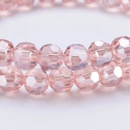 3 4 6 8mm Round Crystal Beads Faceted Colorful Glass Beads Loose Spacer Bead for Jewerly Making Needlework Bracelet Necklace DIY