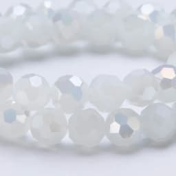 3 4 6 8mm Round Crystal Beads Faceted Colorful Glass Beads Loose Spacer Bead for Jewerly Making Needlework Bracelet Necklace DIY