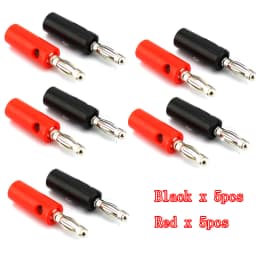 Audio Speaker Screw Banana Gold Plate Plugs Connectors 4mm IN STOCK Black Red Facotry Online Wholesale Golden