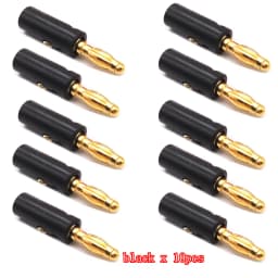 Audio Speaker Screw Banana Gold Plate Plugs Connectors 4mm IN STOCK Black Red Facotry Online Wholesale Golden