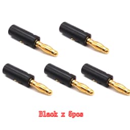 Audio Speaker Screw Banana Gold Plate Plugs Connectors 4mm IN STOCK Black Red Facotry Online Wholesale Golden