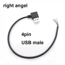 0.3m/1m/2m 5V USB Power Supply Cable 2 Pin USB 2.0 A Female Male 4 Pin Wire Jack Charger Charging Cord Extension Connector DIY