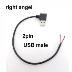 0.3m/1m/2m 5V USB Power Supply Cable 2 Pin USB 2.0 A Female Male 4 Pin Wire Jack Charger Charging Cord Extension Connector DIY