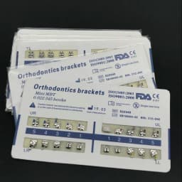 10packs Dental Orthodontic Metal Braces Bracket Mini Roth/MBT/Edgewise 022 Slot Dentist Bracket Dental Metal Bracket