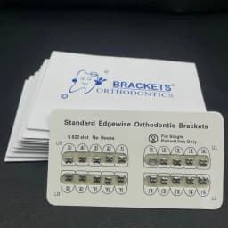 10packs Dental Orthodontic Metal Braces Bracket Mini Roth/MBT/Edgewise 022 Slot Dentist Bracket Dental Metal Bracket