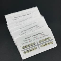 10packs Dental Orthodontic Metal Braces Bracket Mini Roth/MBT/Edgewise 022 Slot Dentist Bracket Dental Metal Bracket