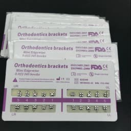 10packs Dental Orthodontic Metal Braces Bracket Mini Roth/MBT/Edgewise 022 Slot Dentist Bracket Dental Metal Bracket