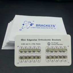 10packs Dental Orthodontic Metal Braces Bracket Mini Roth/MBT/Edgewise 022 Slot Dentist Bracket Dental Metal Bracket