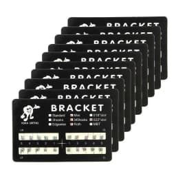 10packs Dental Orthodontic Metal Braces Bracket Mini Roth/MBT/Edgewise 022 Slot Dentist Bracket Dental Metal Bracket