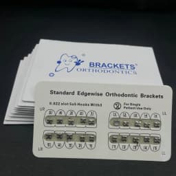 10packs Dental Orthodontic Metal Braces Bracket Mini Roth/MBT/Edgewise 022 Slot Dentist Bracket Dental Metal Bracket