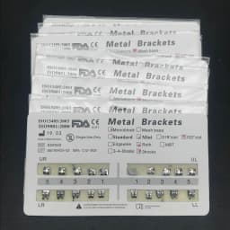 10packs Dental Orthodontic Metal Braces Bracket Mini Roth/MBT/Edgewise 022 Slot Dentist Bracket Dental Metal Bracket