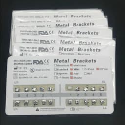 10packs Dental Orthodontic Metal Braces Bracket Mini Roth/MBT/Edgewise 022 Slot Dentist Bracket Dental Metal Bracket