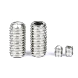 NINDEJIN hex socket set screw cup point stainless steel m2 m3 m4 m5 m6 m8 m10 headless hexagon socket grub screw DIN916