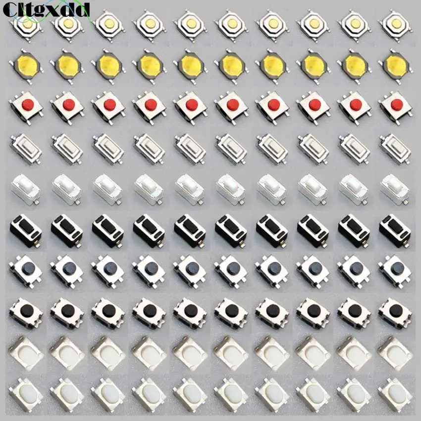 100pcs Car Remote Control Key Touch Switches Tactile Push Button Switches For Hyundai Nissan Honda VW Toyota Kia Peugeot