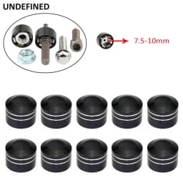 Black Motorcycle Head Bolts Cap Cover CNC Schrauben Topper Caps Cover For Harley Sportster Touring Dyna Big Twin Cam Softail