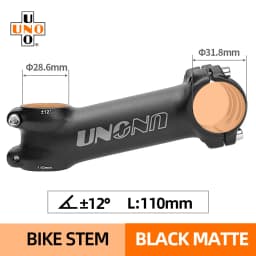 UNO Ultralight Bike Stem 7 17 Degree MTB Road Bicycle Stem 31.8mm 60/70/80/90/100/110/120/130mm Mountain MTB Bicycle Power Parts