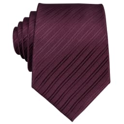 Designer Mens Tie Jacquard Necktie Pocket Square Cufflinks Set Burgundy Striped for Male Men Wedding Busniess Party Ties Gift