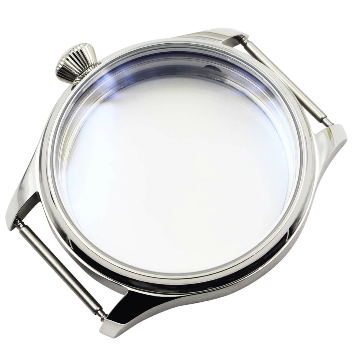 For Seagull ST36 6497/6498 Premium Stainless Steel 44mm Watch Case Hand Winding Movement Accessory Replacement Watch Parts