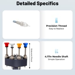 4-Pin Watch Hand Installation Tool Precision Press Fit Setter Watch Repair Tools for 2035/2824/3135 Movements w/ 4 Steel Tips