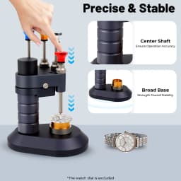 4-Pin Watch Hand Installation Tool Precision Press Fit Setter Watch Repair Tools for 2035/2824/3135 Movements w/ 4 Steel Tips