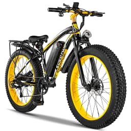 Electric Bike for Adults 750W Motor 28MPH Fast Speed 48V 15Ah Battery 26" Fat Tire Mountain Ebike 400lbs Max Load Aluminum