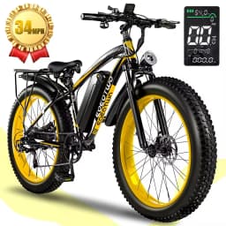 Electric Bike for Adults 750W Motor 28MPH Fast Speed 48V 15Ah Battery 26" Fat Tire Mountain Ebike 400lbs Max Load Aluminum