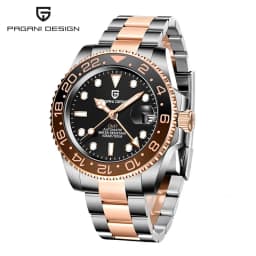 New PAGANI DESIGN 40MM GMT Mechanical Wristwatch Sapphire Ceramic Bezel Automatic Watch Stainless Steel 100M Waterproof Watches