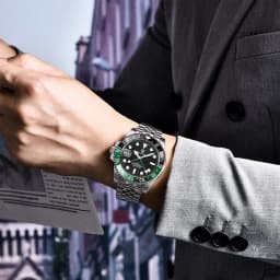 New PAGANI DESIGN 40MM GMT Mechanical Wristwatch Sapphire Ceramic Bezel Automatic Watch Stainless Steel 100M Waterproof Watches