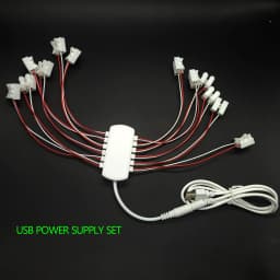 3V/5V/12V AC/DC Adapter Power Supply with 12 Ports AU/EU/US/USB Plug Portable Power Output for Model Lamp/Railroad/Train Layout