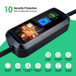 Kolanky 11KW 16A 3P Type 2 Portable EV Charger EVSE Charging Cable 10m Electric Vehicle Car