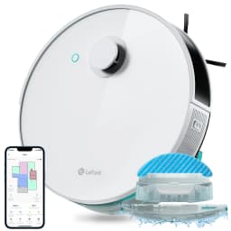 Lefant N3 4000Pa Suction Robot Vacuum and Sonic Mop Combo,Precision Mapping with Lidar&dToF Sensors,Ultrasonic Carpet Detection