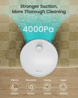 Lefant N3 4000Pa Suction Robot Vacuum and Sonic Mop Combo,Precision Mapping with Lidar&dToF Sensors,Ultrasonic Carpet Detection