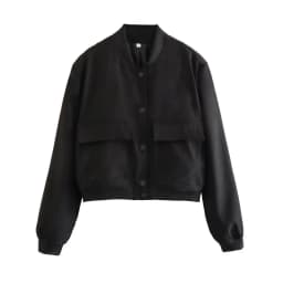 Women Fashion With Pockets Bomber Jacket Coats Vintage Long Sleeve Front Button Casual Female Outerwear Chic Tops