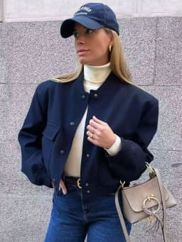 Women Fashion With Pockets Bomber Jacket Coats Vintage Long Sleeve Front Button Casual Female Outerwear Chic Tops