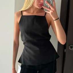 HXAO Sexy Women Slip Top Backless Lady Top 2024 Summer New Square Collar Camisole Solid Fashion Casual Chic Women Clothing