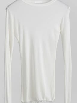 High Quality Plain T Shirt Women Elastic Basic T-shirts Female Casual Tops Long Sleeve Sexy Thin T-shirt see through