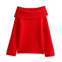 HH Women Fashion Solid Off Shoulder Sweater Long Sleeve Knitted Pullover Sweater Autumn Female Casual Knitwear Chic Top