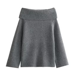 HH Women Fashion Solid Off Shoulder Sweater Long Sleeve Knitted Pullover Sweater Autumn Female Casual Knitwear Chic Top