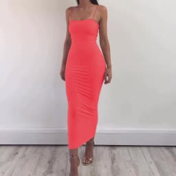 JZ461 New Summer Women's Dress Long Sling Dresses Club Sexy Suspender Dress