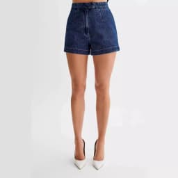 Summer Women's Denim Shorts Sleeveless High Waist Wide Leg Shorts A-Line Hot Pants Lady Jeans Bottoms Shorts Casual Style Jeans