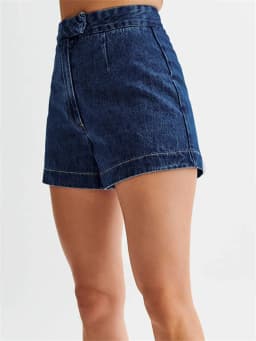 Summer Women's Denim Shorts Sleeveless High Waist Wide Leg Shorts A-Line Hot Pants Lady Jeans Bottoms Shorts Casual Style Jeans